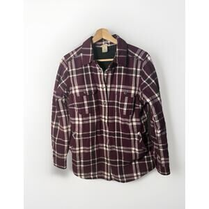 Duluth Shirt Jacket Plaid Free Swingin Fleece Lined Flannel Shacket Gorpcore S